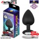 Sparkly · Plug anal de silicona con joya en la base - L · AfterDark