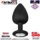 Sparkly · Plug anal de silicona con joya en la base - L · AfterDark