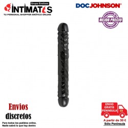 Jr. Veined Double Header 12" · Pene doble con cabezas realistas · Doc Johnson