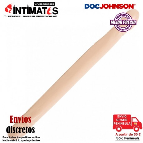 Double Header 18" · Pene doble con cabezas realistas · Doc Johnson