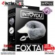 Grey & White Fox Tail · Plug anal con cola - S · BDSM Line