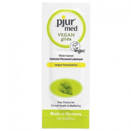PJUR MED VEGAN GLIDE LUBRICANTE BASE AGUA 2 ML