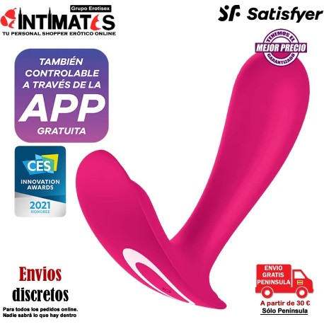 Top Secret + · Vibrador que estimula tu punto G · Satisfyer
