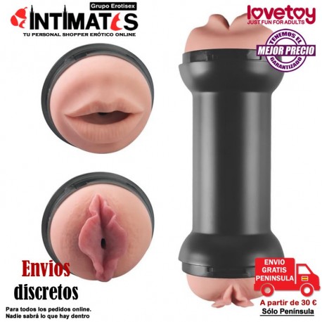 Training Master · Masturbador doble, vagina y boca · Lovetoy