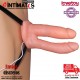 Unisex Hollow · Arnés doble con consolador hueco y vibración · Lovetoy