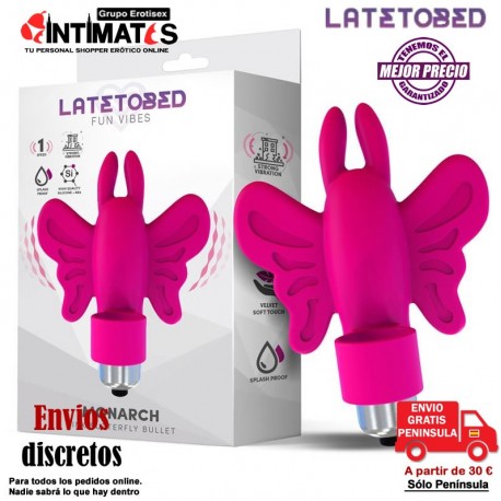 Monarch · Bala vibradora con funda de mariposa · Latetobed