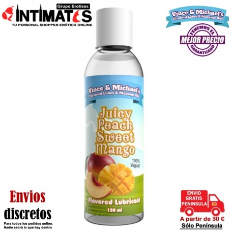 Melocotón dulce con mango 150ml · Lubricante con sabor · Vince&Michael's