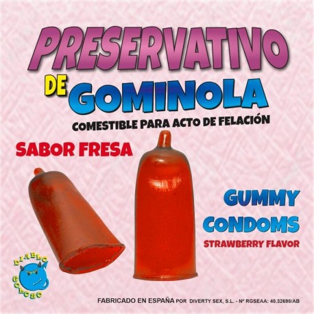 Preservativo de gominola con sabor · Diablo Picante
