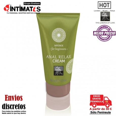 Anal Relax · Crema para el coito anal relajado en principiantes 50ml · Shiatsu