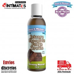 Chocolate Fudge 150ml · Aceite de masaje con grado profesional · Vince&Michael's