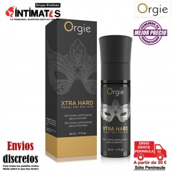 Xtra  Hard · Gel excitante y potencializador de la erección · Orgie