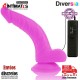 Vibrador flexible 215mm con control remoto · Diversia