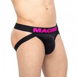 MACHO - MX200F SUSPENSORIO FUCSIA Y NEGRO XL