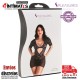 Vestido mangas cortas negro - TU · Pleasures Lingerie