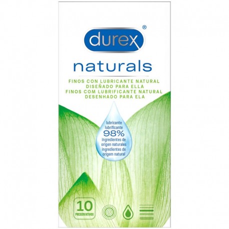 DUREX NATURALS PRESERVATIVOS FINOS CON LUBRICANTE NATURAL 10 UDS