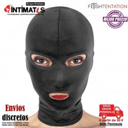 Enjoy Pain · Capucha fetiche con abertura para boca y ojos· Fetish Tentation