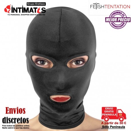 Enjoy Pain · Capucha fetiche con abertura para boca y ojos· Fetish Tentation