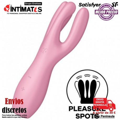 Threesome 3 · Estimulador sensual de clítoris y labios vaginales · Satisfyer