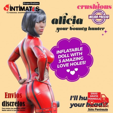 Alicia la caza recompensas · Muñeca inflable · Crushious