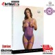 Body sexy de rejilla con copa abierta - Morado - O/S  · Le Désir