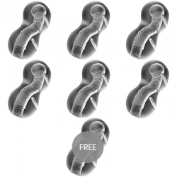 JAMYJOB EXTREME MASTURBADOR TENSEK 3 TRANSPARENTE 6 + 1 GRATIS