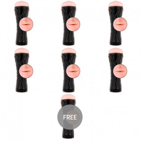 JAMYJOB MOUTH MASTURBADOR - BOCA 6 + 1 GRATIS