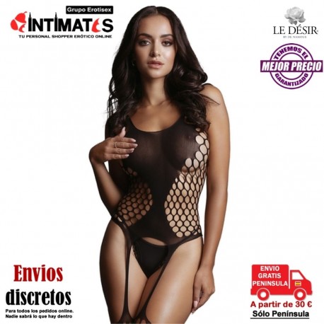 Fence Suspender · Bodystocking de malla con ligueros - O/S  · Le Désir