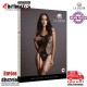 Fence Suspender · Bodystocking de malla con ligueros - O/S  · Le Désir