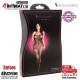 Bodystocking negro de red floral · Pleasures Lingerie