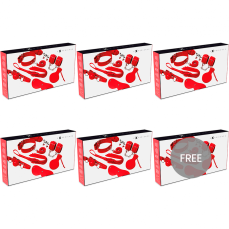 EXPERIENCE BDSM FETISH KIT SERIE ROJO 5+1 GRATIS