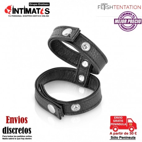Double cockring · Anillo para pene y testículos · Fetish Tentation
