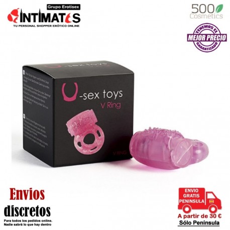V-Ring · Anillo vibrador para el pene o dedo · 500Cosmetics