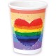 PRIDE - SET 8 VASOS BANDERA LGBT