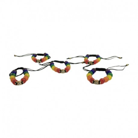 PRIDE - PULSERA CON OJO TURCO Y BANDERA LGBT