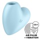 SATISFYER CUTIE HEART ESTIMULADOR Y VIBRADOR - AZUL