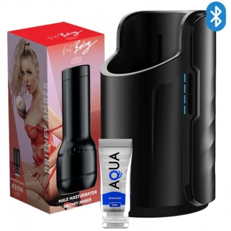 KIIROO PACK KEON + FEEL BRITNEY AMBER + LUBRICANTE AQUA QUALITY 50 ML