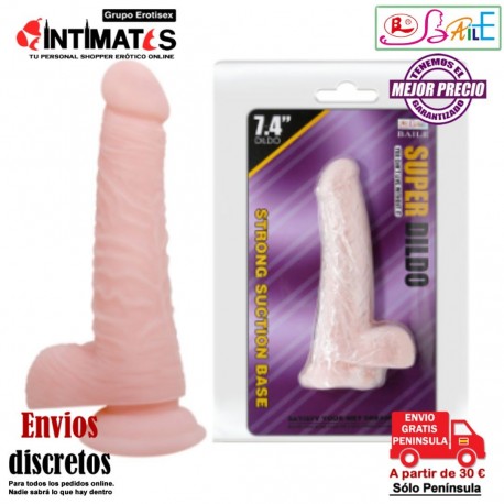 Super dildo · Consolador realístico 188 mm con ventosa· Baile