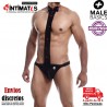MBL56 · Tanga de encaje con pajarita · Malebasics