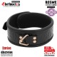 Collar de cuero vegano con forro de neopreno · Begme Black Edition