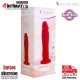 Aeon · Dildo semi realista con vibración · Rojo · S Pleasures Velvet