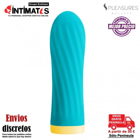 Twist & Shout · Bala vibradora con 10 funciones de vibración  · S Pleasures Bullets