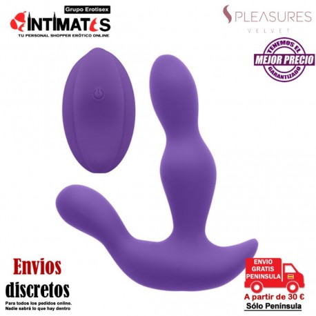 Prostate Stim · Estimulador de próstata con control remoto · S Pleasures Velvet