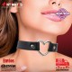 Choker · Collar de cuero vegano con corazón · Cinderella
