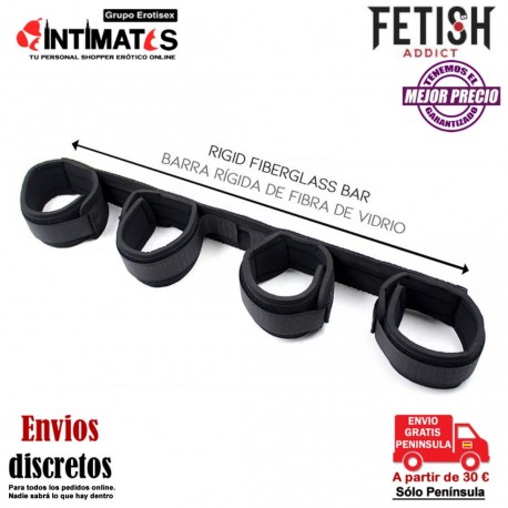 Spreader Bar · Barra separadora con esposas · Fetish Addict