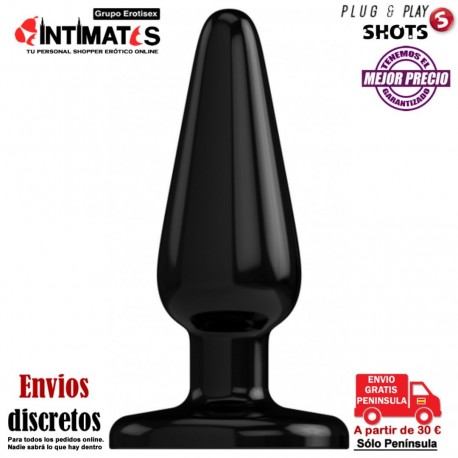 Basic · Plug Anal 7,5 cm - Negro · Plug & Play