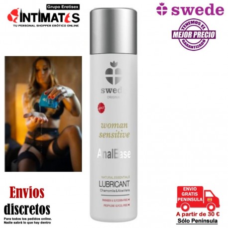 Woman Sensitive AnalEase · Lubricante a base de agua · Swede