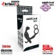 Anillo doble para el pene y testículos con plug anal - Negro · Addicted toys