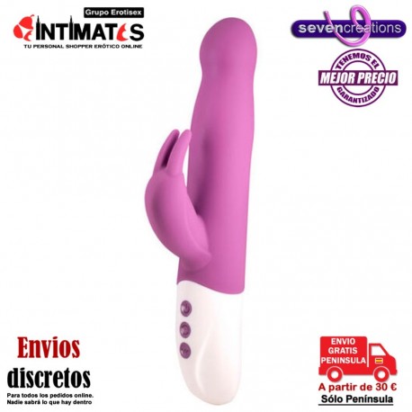 Euphoric · Vibrador conejito con rotación · Seven Creations