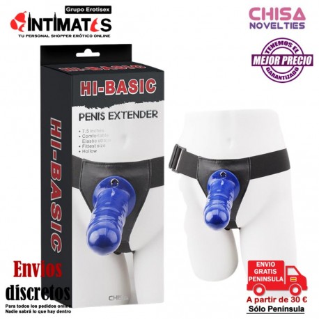 Penis Extender 7,5" · Arnés con dildo hueco · Hi-Basic