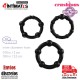 Triple bead · Set de 3 anillos para pene y testículos · Crushious